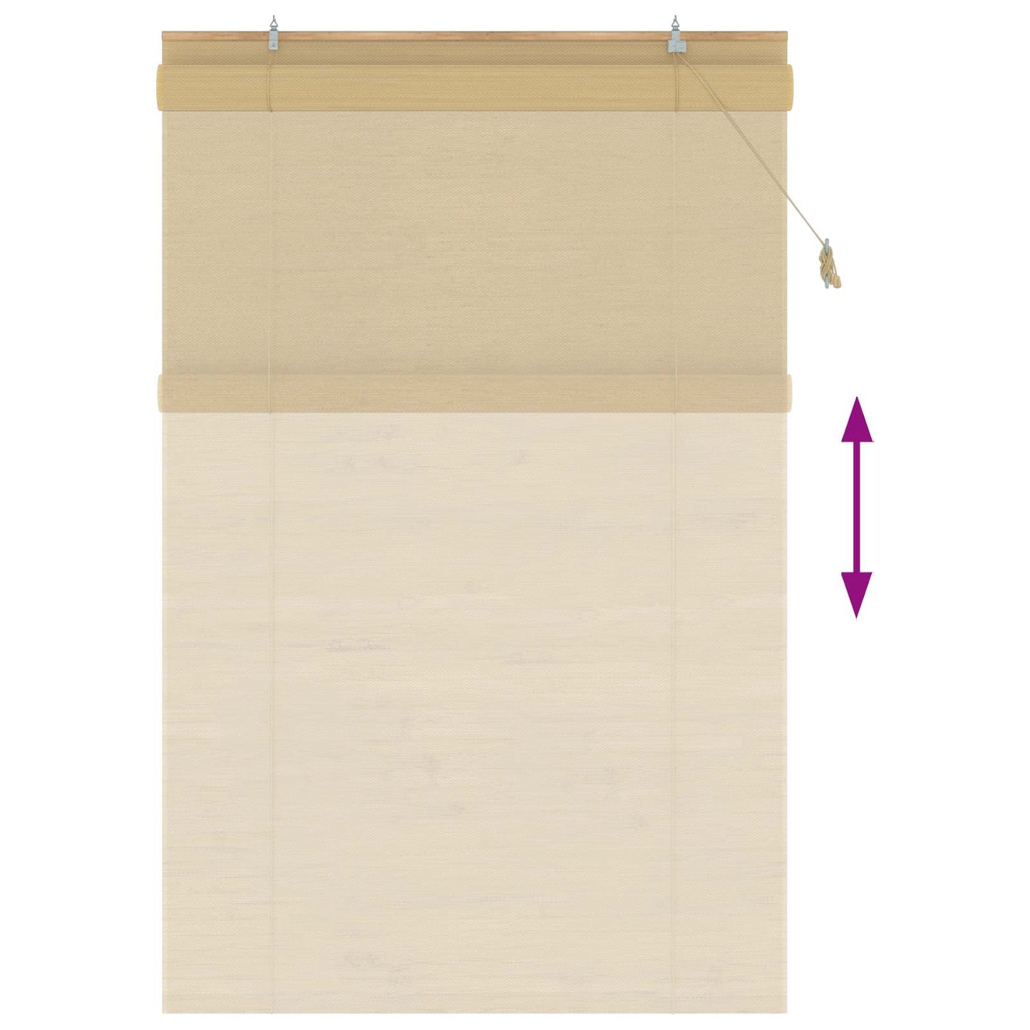 Roller Blind Natural 160 x 220 cm Bamboo