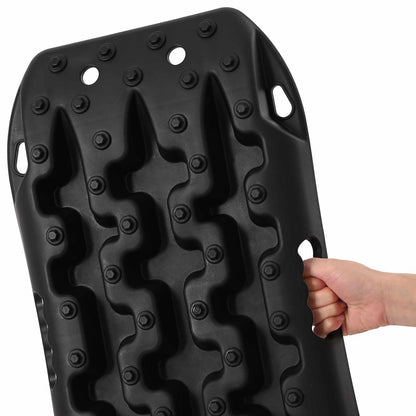 Traction Board 2 pcs Black 57.5x30.5x5.5 cm Reinforced Nylon