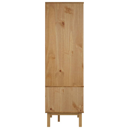 Wardrobe OTTA Black 76.5 x 53 x 172 cm Solid Pine Wood