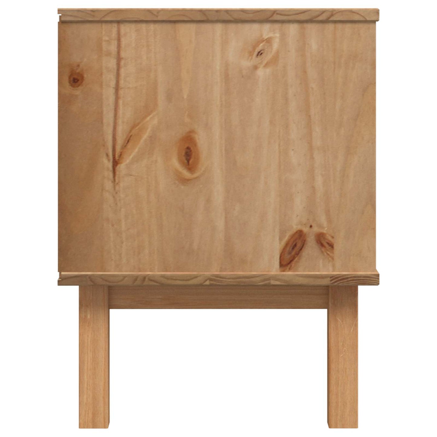 TV Stand OTTA 113.5 x 43 x 57 cm Black Solid Pine Wood