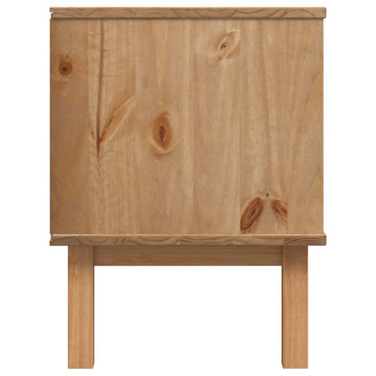TV Stand OTTA 113.5 x 43 x 57 cm Black Solid Pine Wood