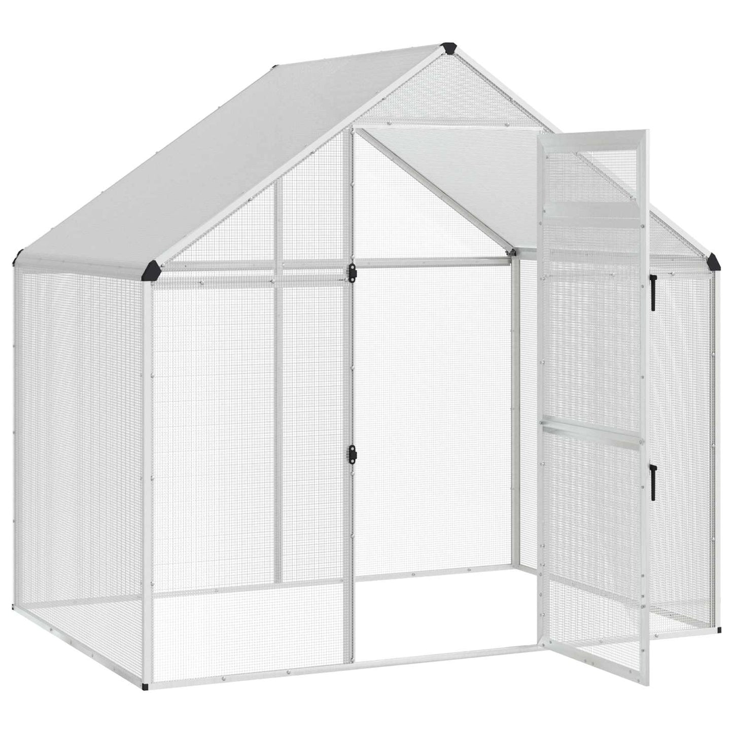 Bird Cage Silver 181.5 x 110.5 x 173.5 cm Welded Wire Mesh