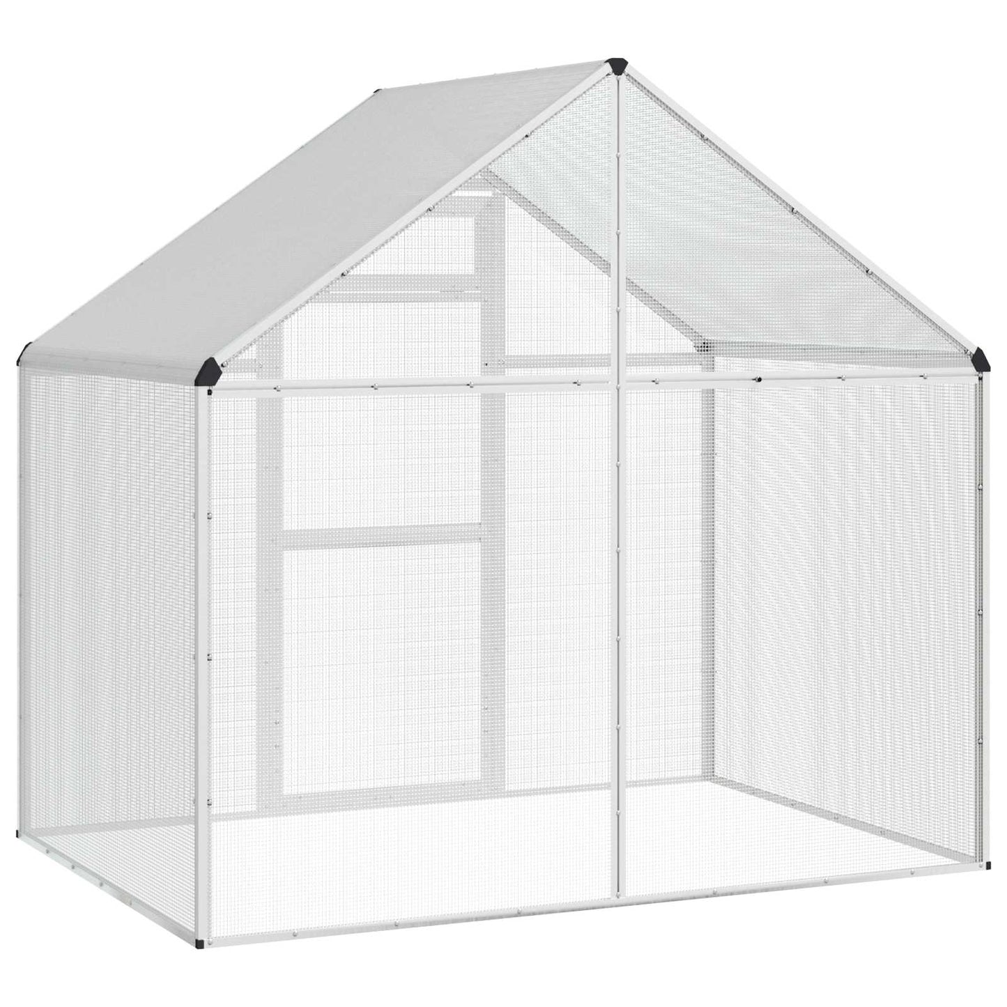Bird Cage Silver 181.5 x 110.5 x 173.5 cm Welded Wire Mesh