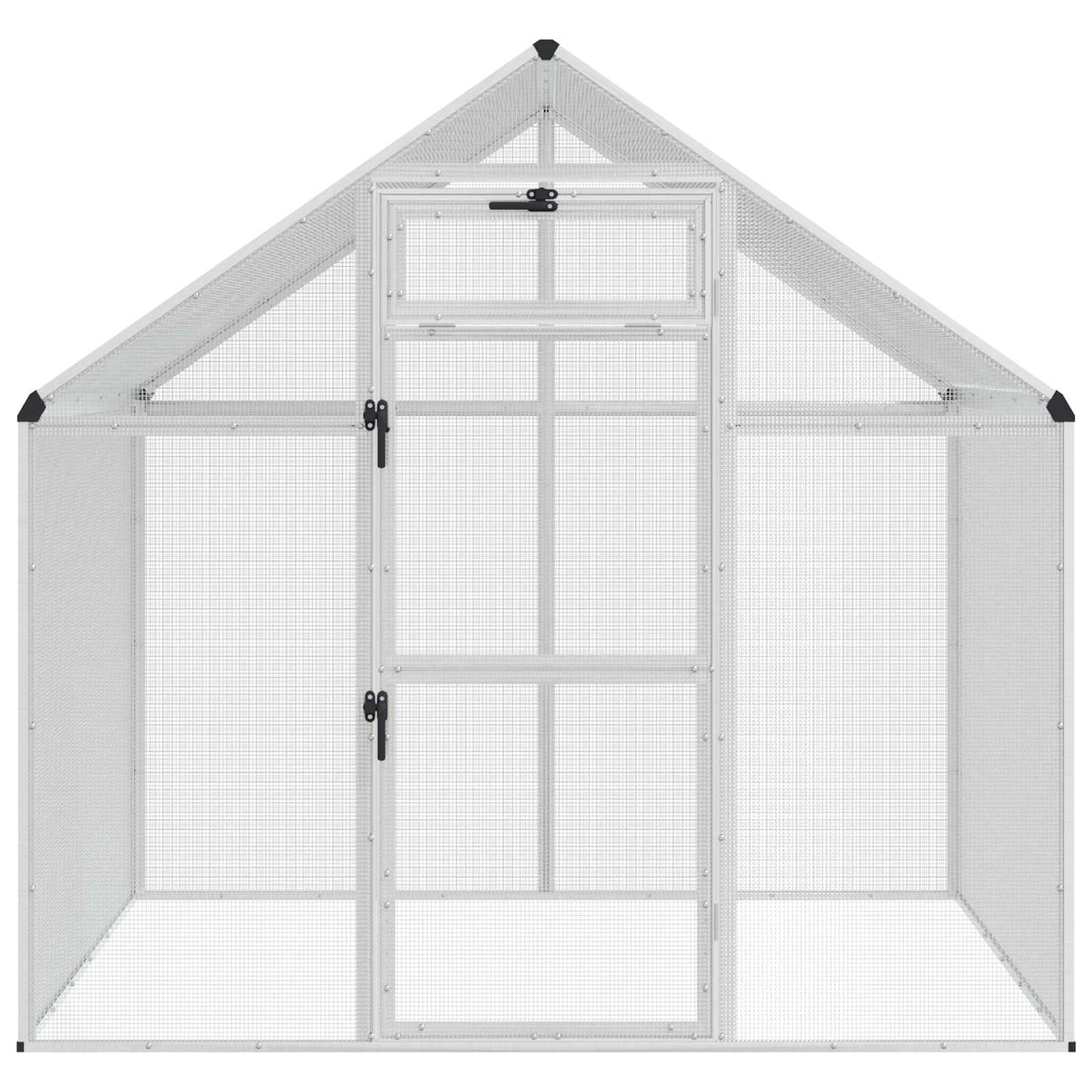 Bird Cage Silver 181.5 x 110.5 x 173.5 cm Welded Wire Mesh