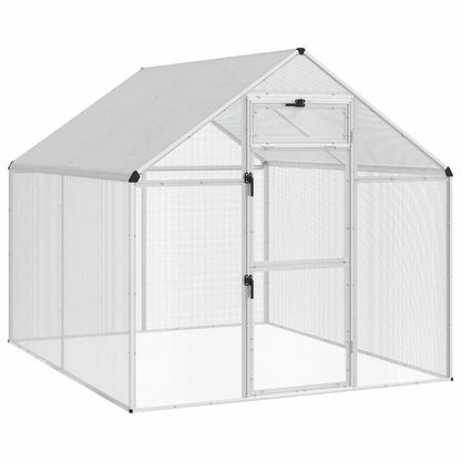 Bird Cage Silver 181.5 x 221 x 173.5 cm Welded Wire Mesh