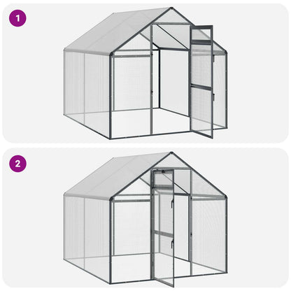 Bird Cage Anthracite 181.5 x 221 x 173.5 cm Welded Wire Mesh