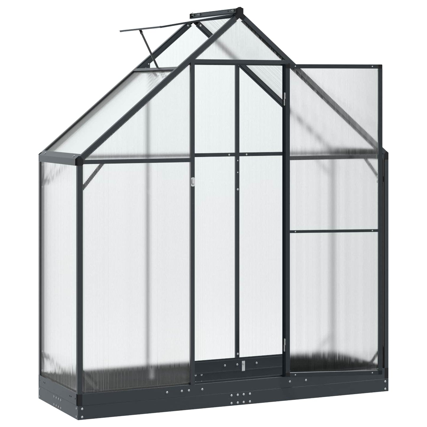 Garden Greenhouse with Door Anthracite 72.24 x 25.00 x 81.50 in