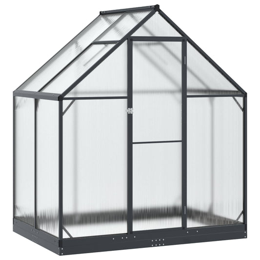 Garden Greenhouse with Door Anthracite 72.24 x 48.43 x 81.50 in