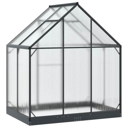 Garden Greenhouse with Door Anthracite 72.24 x 48.43 x 81.50 in