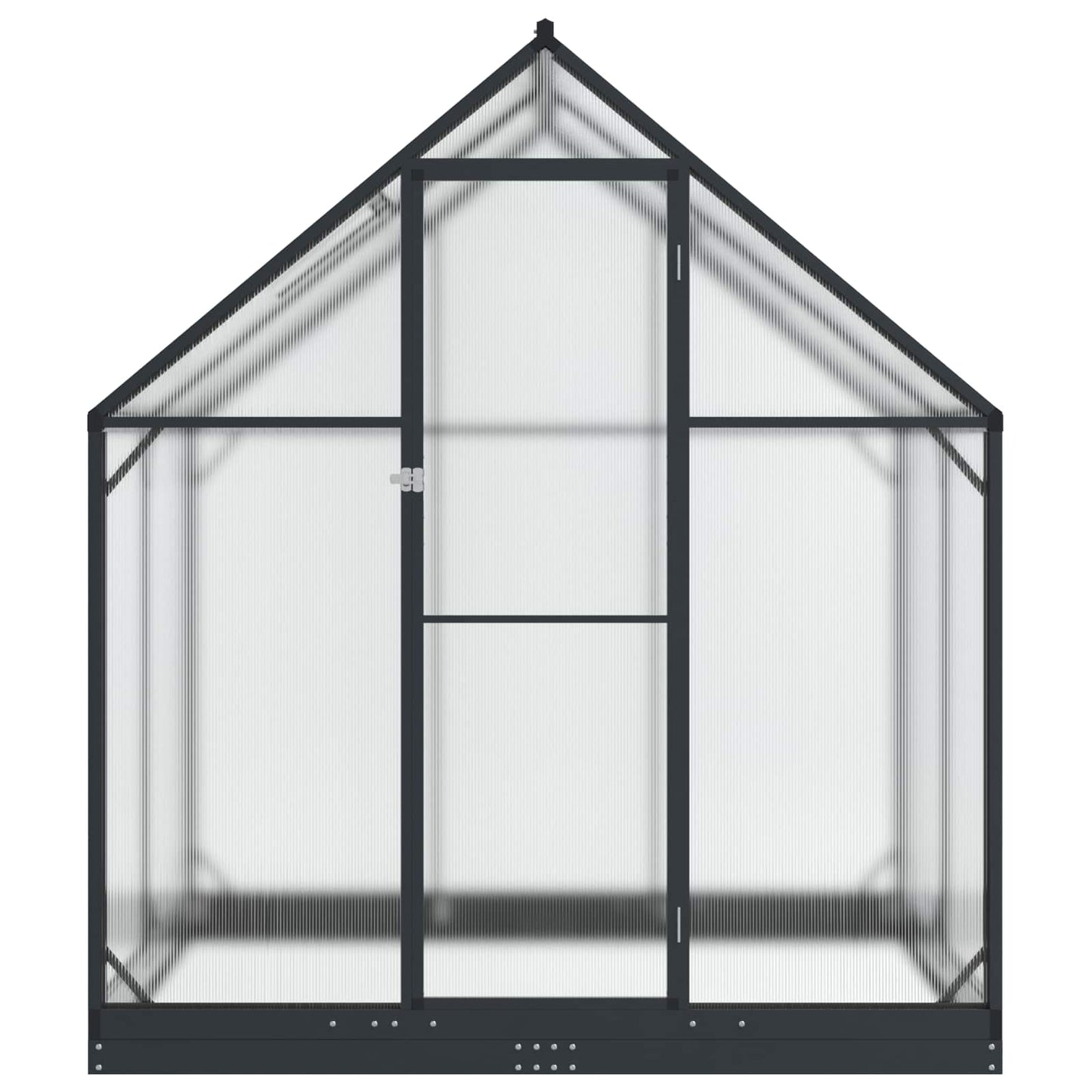 Garden Greenhouse with Door Anthracite 72.24 x 48.43 x 81.50 in