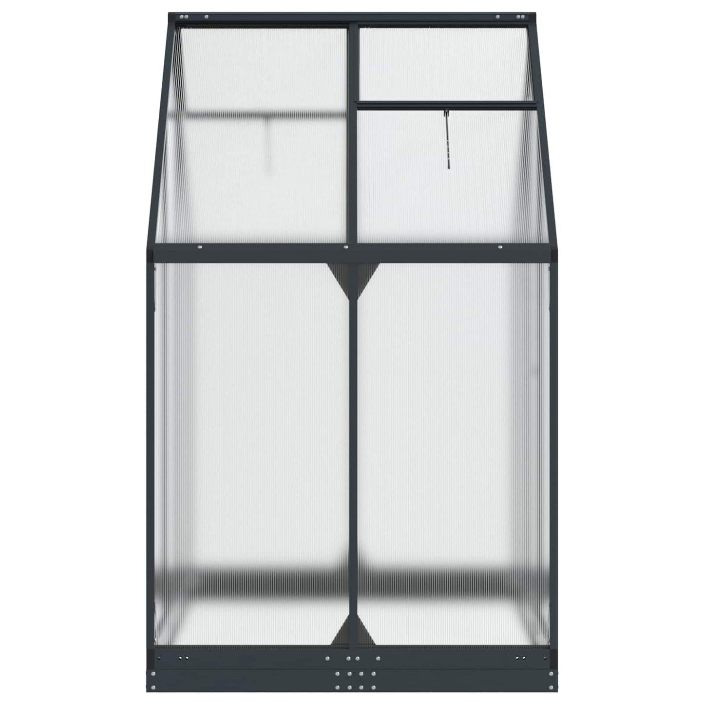 Garden Greenhouse with Door Anthracite 72.24 x 48.43 x 81.50 in