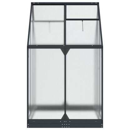 Garden Greenhouse with Door Anthracite 72.24 x 48.43 x 81.50 in