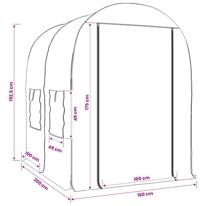 Greenhouse with Frame 62.99 x 78.74 x 75.79 in PVC Transparent