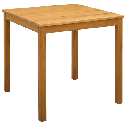 Dining Set 3 pcs Beige Solid Oak Wood