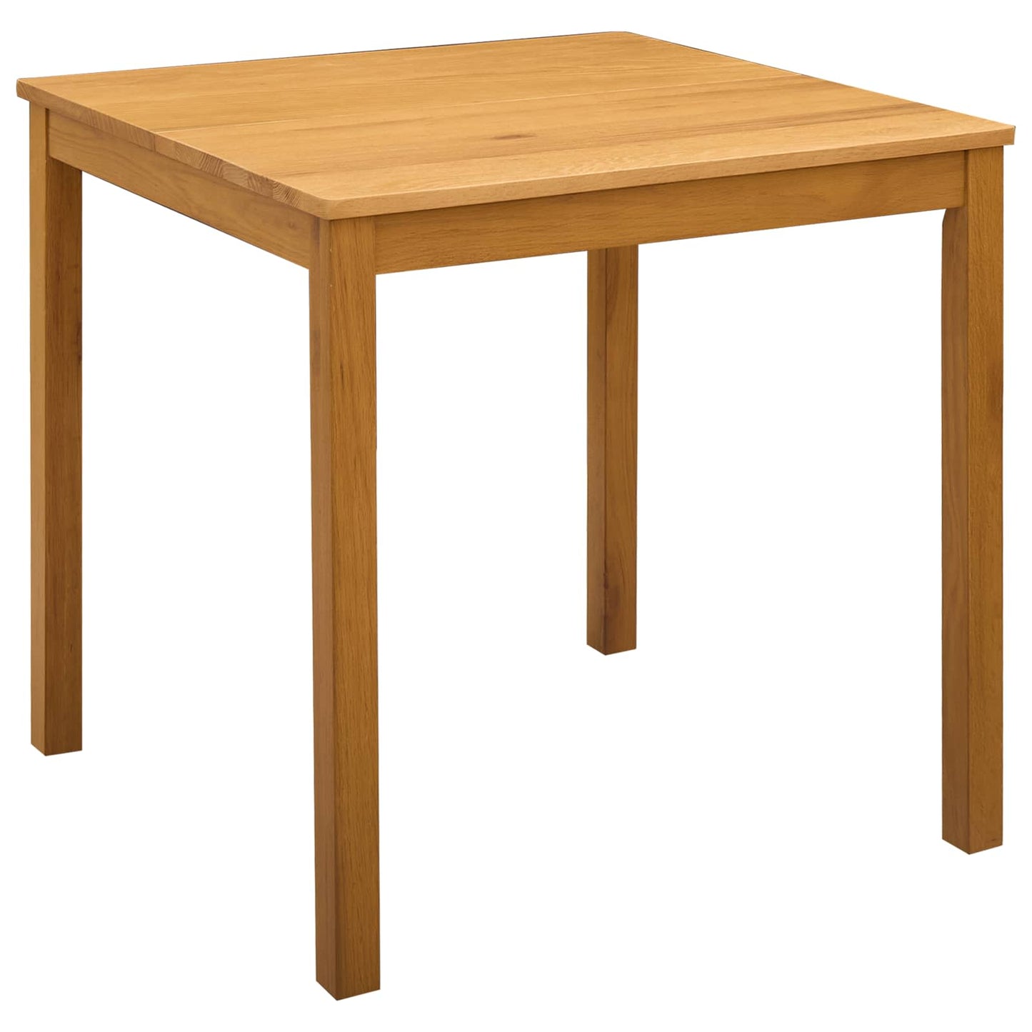 Dining Set 5 pcs Beige Solid Oak Wood