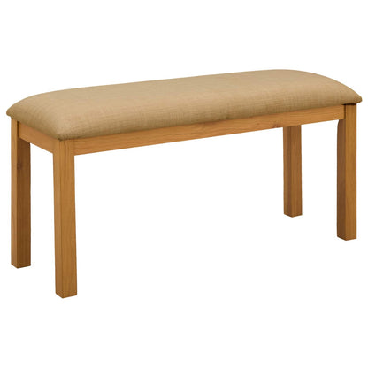 Dining Set 3 pcs Beige Solid Oak Wood