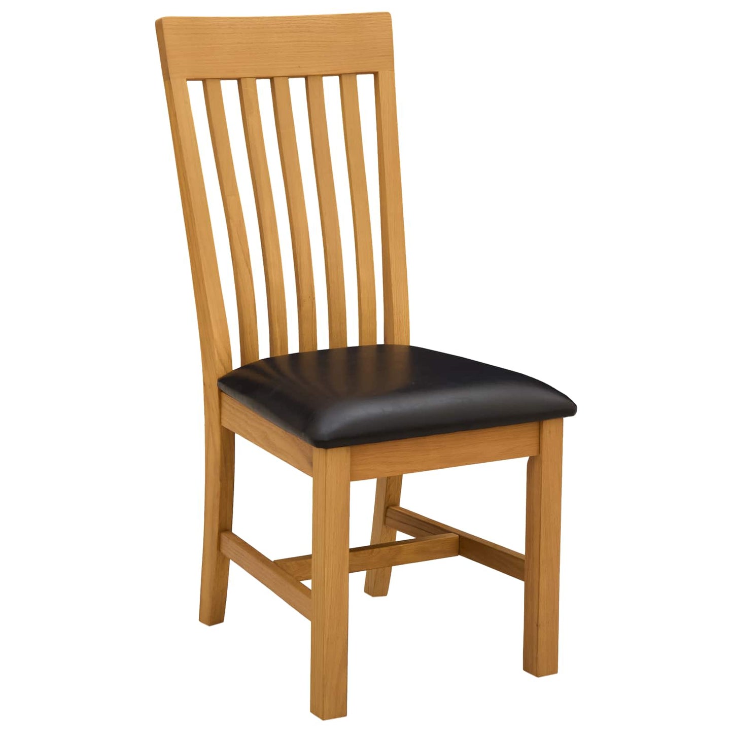 Dining Set 3 pcs Black Solid Oak Wood