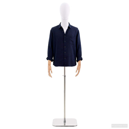 Adjustable 170-218 cm Mannequin with Base Male PP White