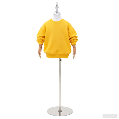 Adjustable 120-150 cm Mannequin with Base Unisex PP White