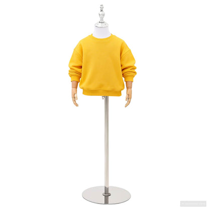 Adjustable 120-157 cm Mannequin with Base Unisex PP White