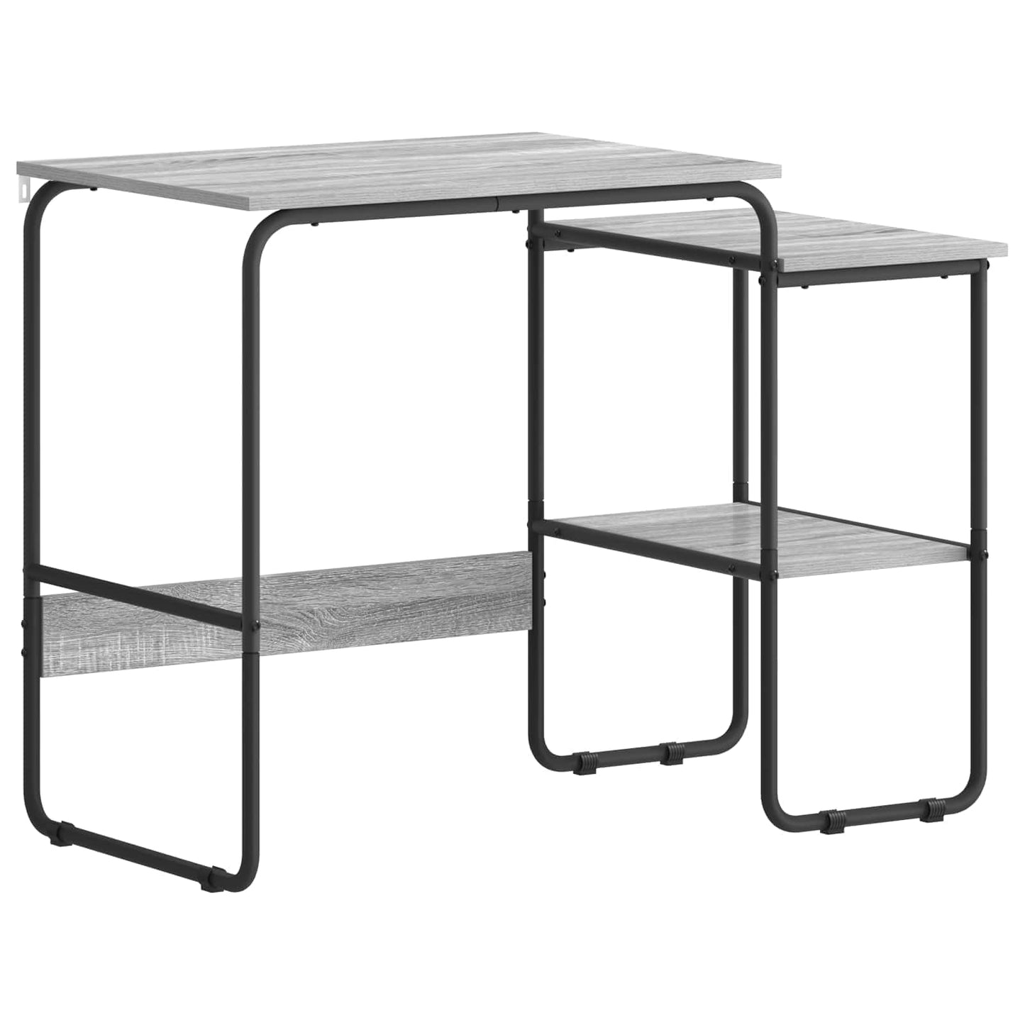 Desk with Storage Grey Sonoma 100 x 50 x 75 cm