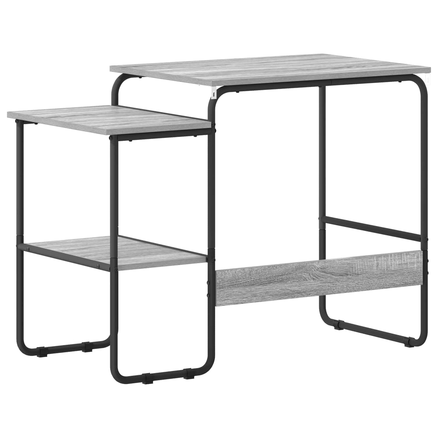 Desk with Storage Grey Sonoma 100 x 50 x 75 cm