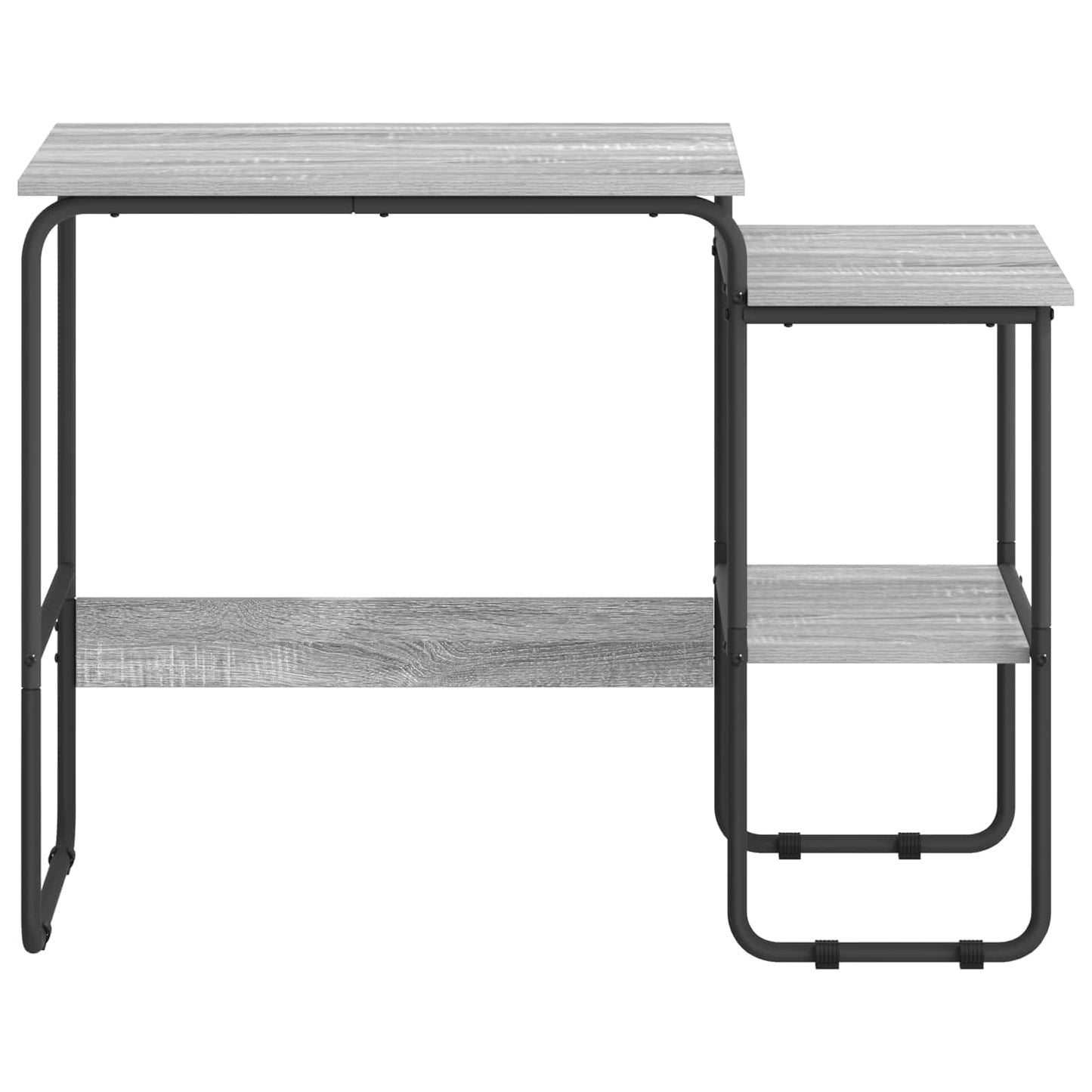 Desk with Storage Grey Sonoma 100 x 50 x 75 cm