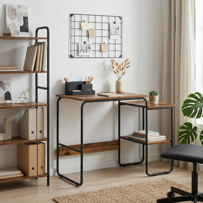 Desk with Storage Oak Wood 100 x 50 x 75 cm