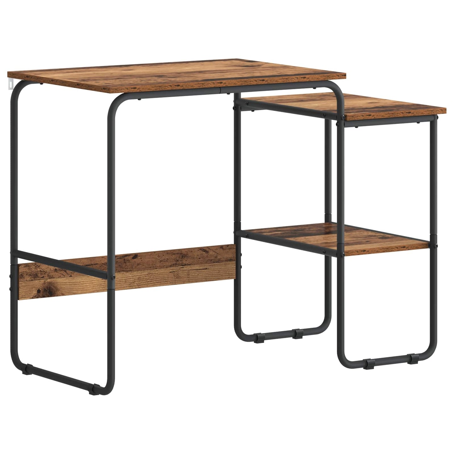 Desk with Storage Oak Wood 100 x 50 x 75 cm