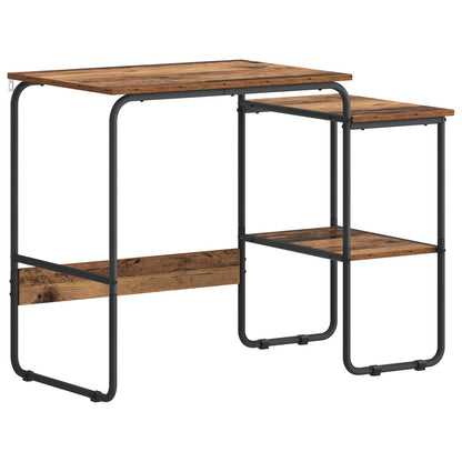 Desk with Storage Oak Wood 100 x 50 x 75 cm