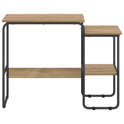 Desk with Storage Artisan Oak 100 x 50 x 75 cm