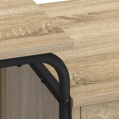 Desk with Storage Sonoma Oak 120 x 50 x 75 cm