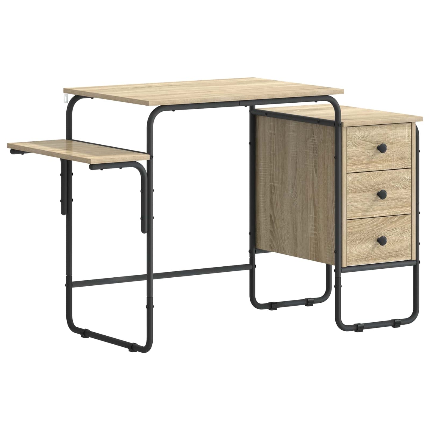 Desk with Storage Sonoma Oak 120 x 50 x 75 cm