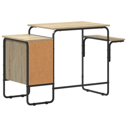 Desk with Storage Sonoma Oak 120 x 50 x 75 cm