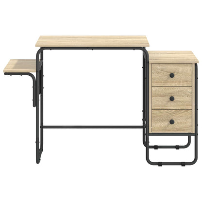 Desk with Storage Sonoma Oak 120 x 50 x 75 cm