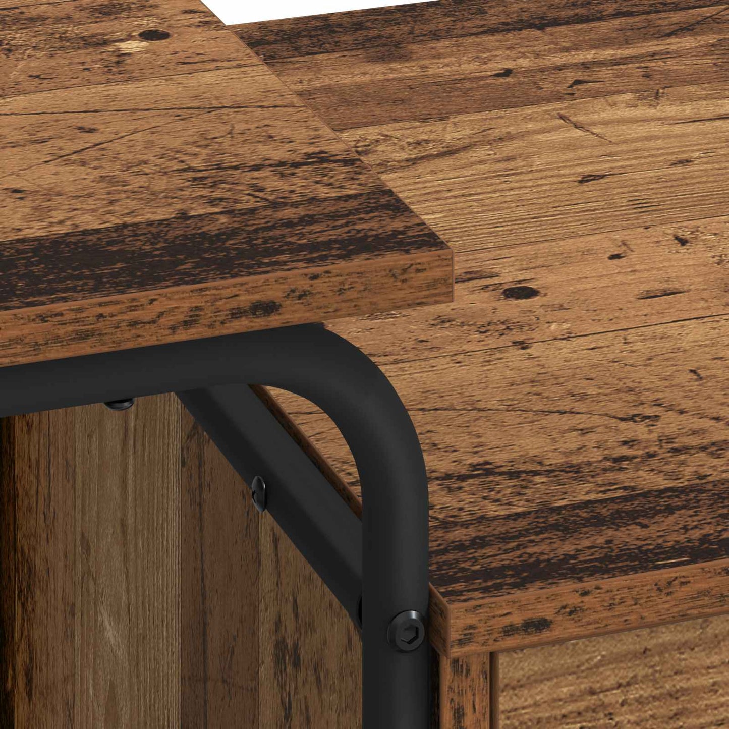 Desk with Storage Oak Wood 120 x 50 x 75 cm