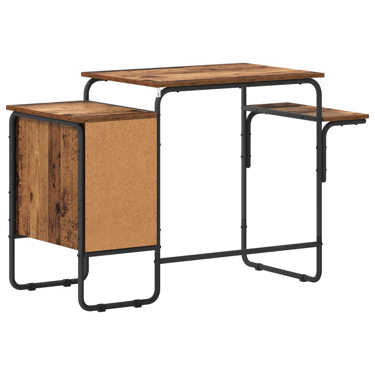 Desk with Storage Oak Wood 120 x 50 x 75 cm