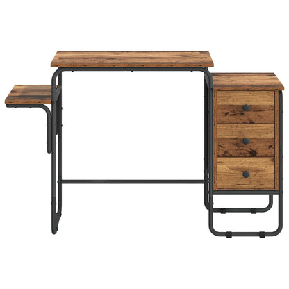 Desk with Storage Oak Wood 120 x 50 x 75 cm