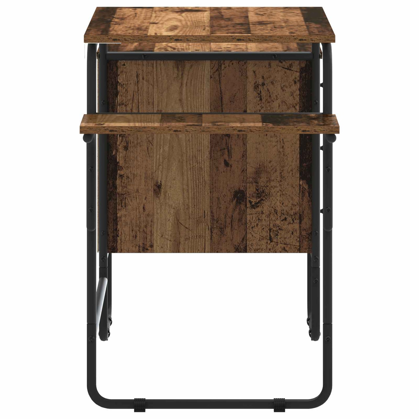 Desk with Storage Oak Wood 120 x 50 x 75 cm