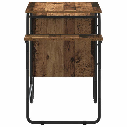 Desk with Storage Oak Wood 120 x 50 x 75 cm