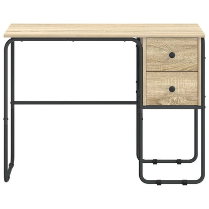 Desk with Storage Sonoma Oak 100 x 50 x 75 cm