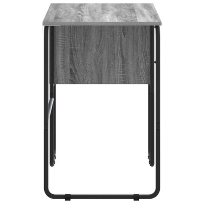 Desk with Storage Grey Sonoma 100 x 50 x 75 cm