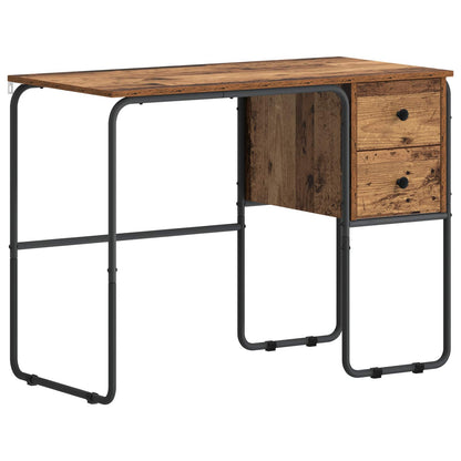 Desk with Storage Oak Wood 100 x 50 x 75 cm