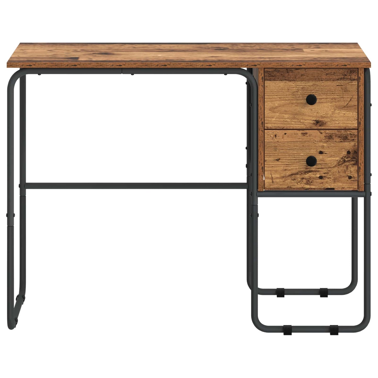 Desk with Storage Oak Wood 100 x 50 x 75 cm