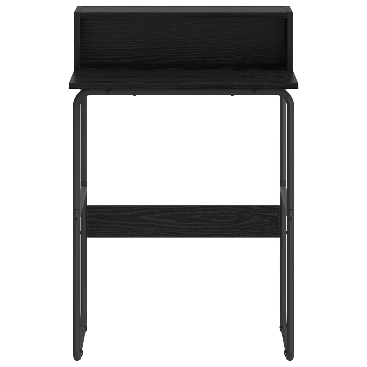 Desk with Storage Black Oak 60 x 50 x 91 cm