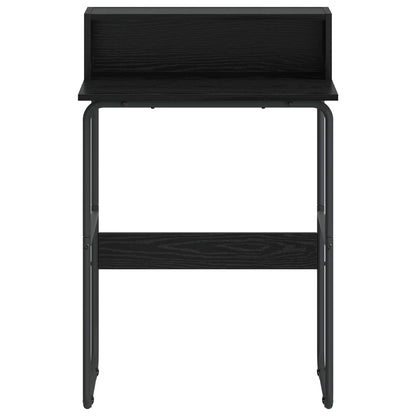 Desk with Storage Black Oak 60 x 50 x 91 cm