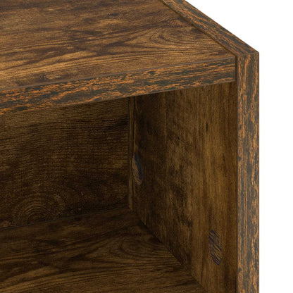 Desk with Storage Smoked Oak 60 x 50 x 91 cm
