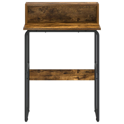 Desk with Storage Smoked Oak 60 x 50 x 91 cm