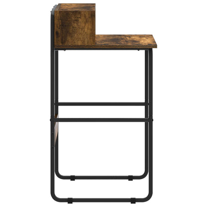 Desk with Storage Smoked Oak 60 x 50 x 91 cm