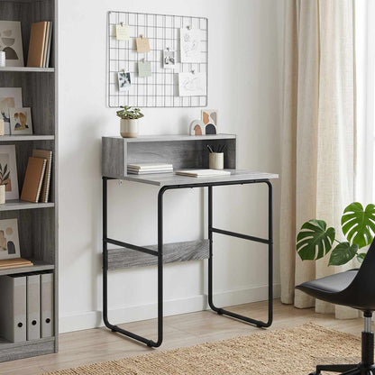 Desk with Storage Grey Sonoma 60 x 50 x 91 cm
